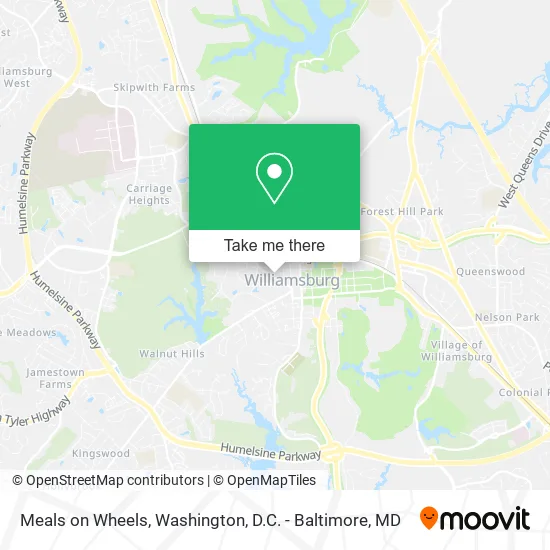 Meals on Wheels map