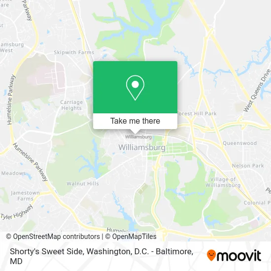 Shorty's Sweet Side map