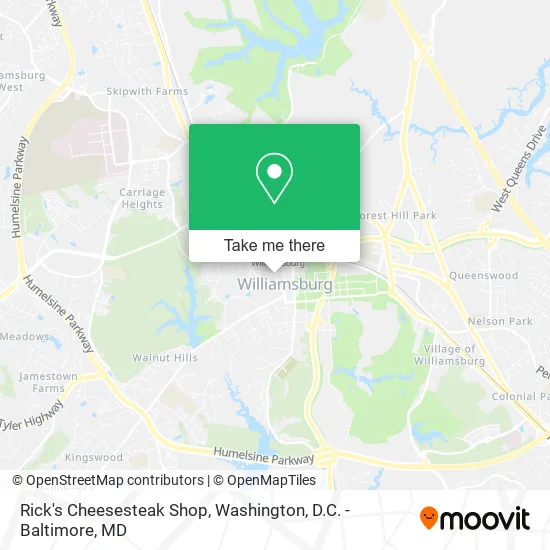 Rick's Cheesesteak Shop map