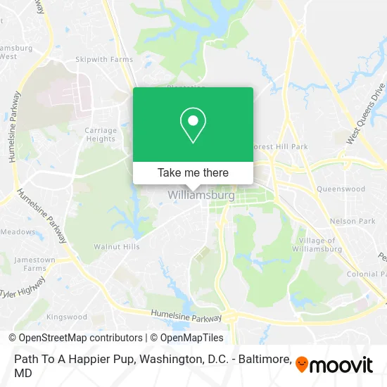 Path To A Happier Pup map