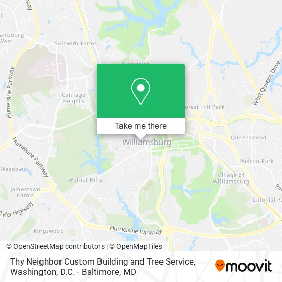 Thy Neighbor Custom Building and Tree Service map