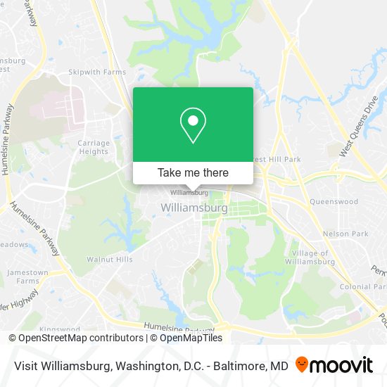Visit Williamsburg map
