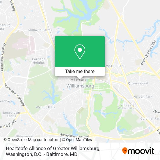Heartsafe Alliance of Greater Williamsburg map