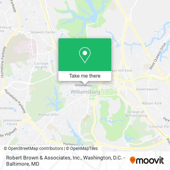 Robert Brown & Associates, Inc. map