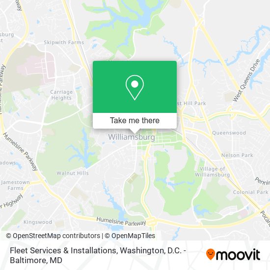 Mapa de Fleet Services & Installations