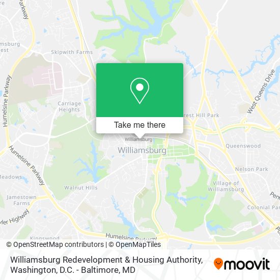 Williamsburg Redevelopment & Housing Authority map