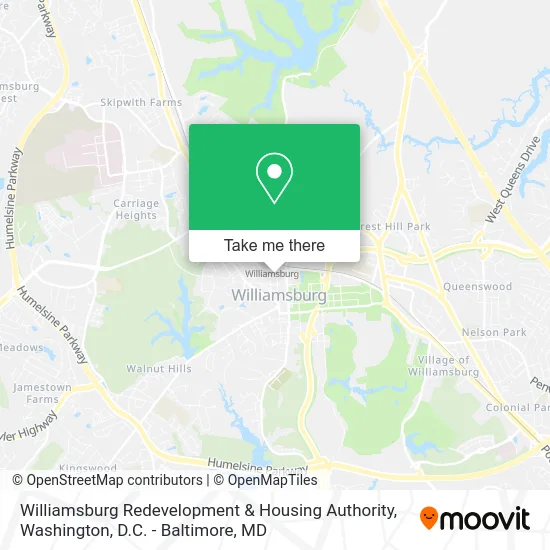 Williamsburg Redevelopment & Housing Authority map