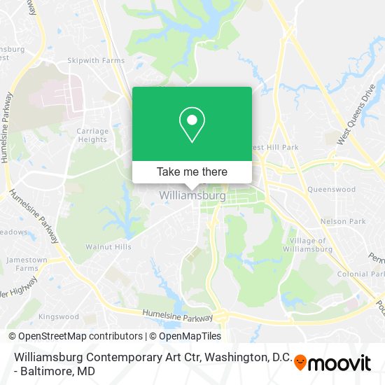 Williamsburg Contemporary Art Ctr map