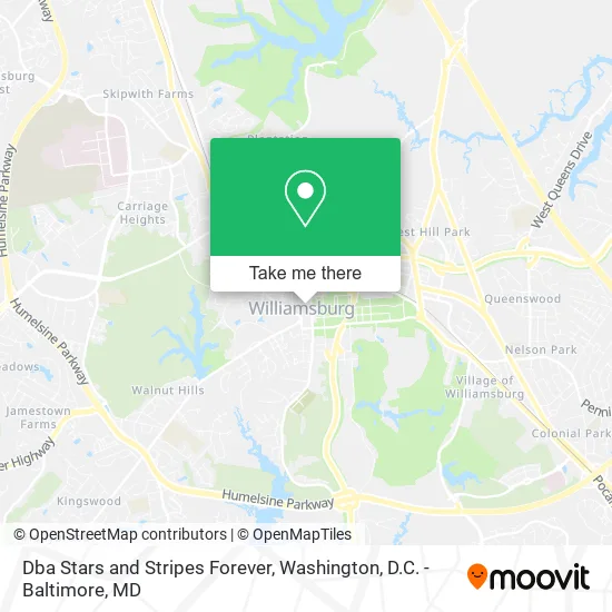 Dba Stars and Stripes Forever map