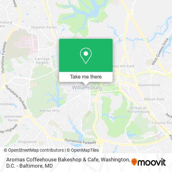 Aromas Coffeehouse Bakeshop & Cafe map