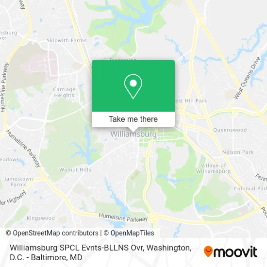 Williamsburg SPCL Evnts-BLLNS Ovr map