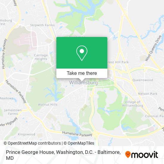 Prince George House map
