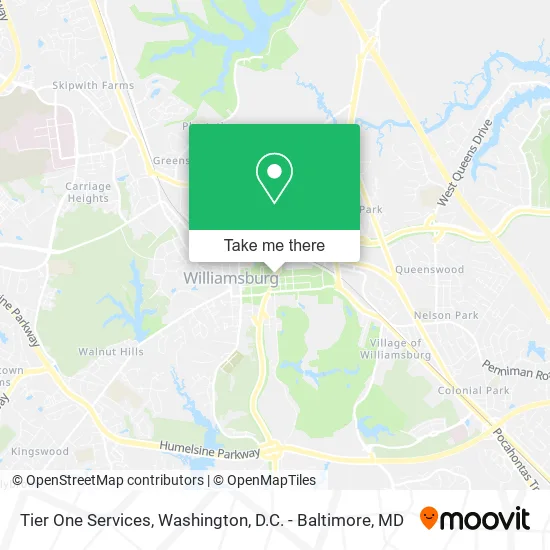 Tier One Services map