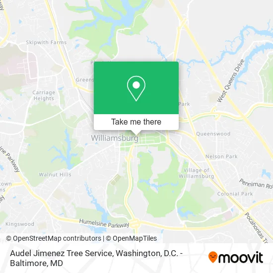 Audel Jimenez Tree Service map