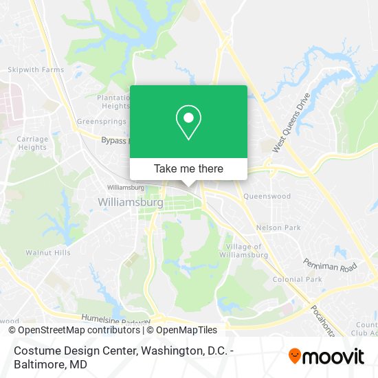 Mapa de Costume Design Center