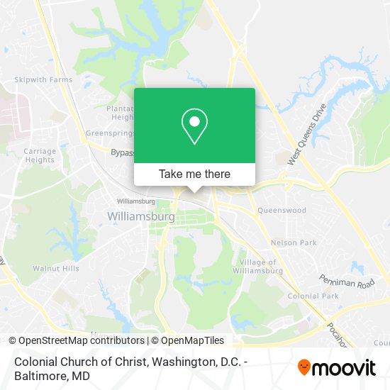 Colonial Church of Christ map