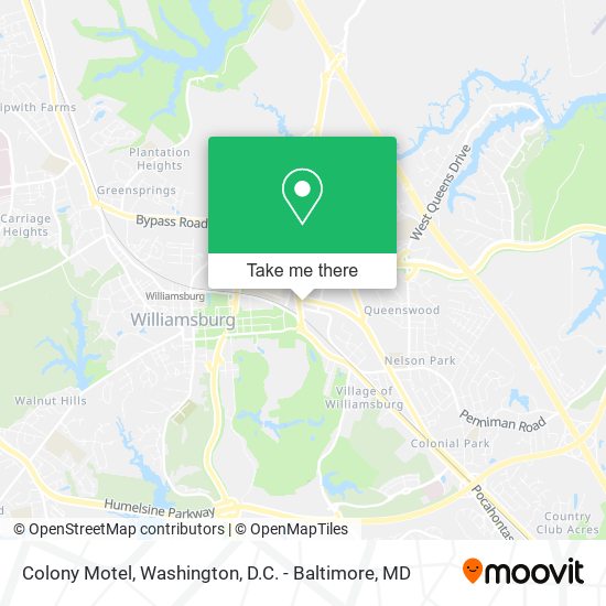 Colony Motel map