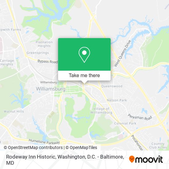 Mapa de Rodeway Inn Historic