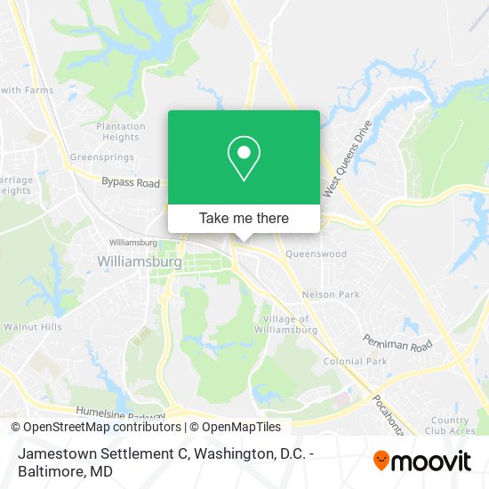Mapa de Jamestown Settlement C