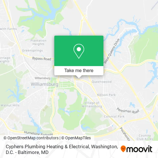 Cyphers Plumbing Heating & Electrical map
