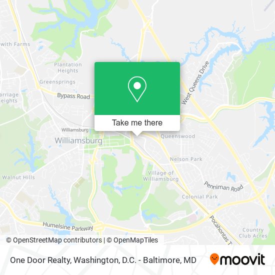 One Door Realty map