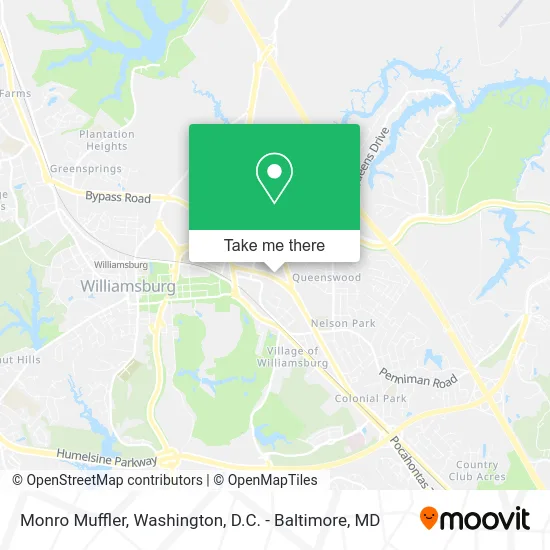 Monro Muffler map