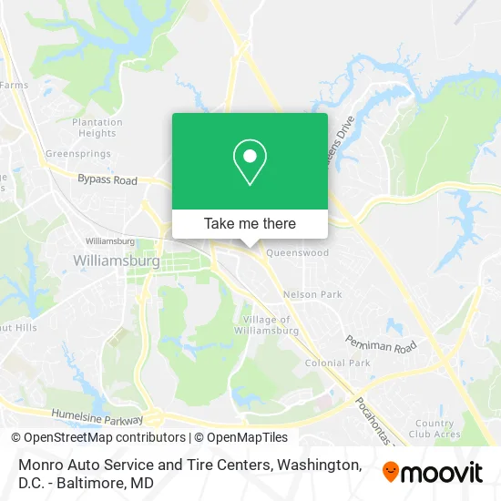 Monro Auto Service and Tire Centers map
