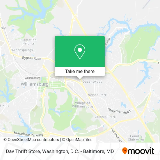 Dav Thrift Store map