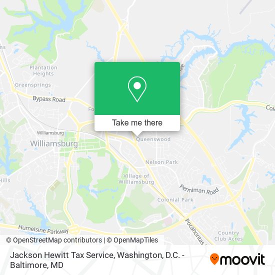 Jackson Hewitt Tax Service map