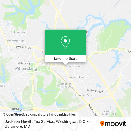 Jackson Hewitt Tax Service map