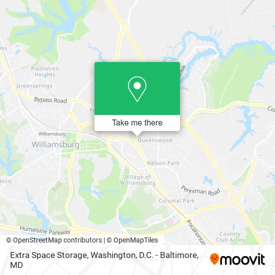 Extra Space Storage map