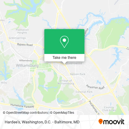 Hardee's map