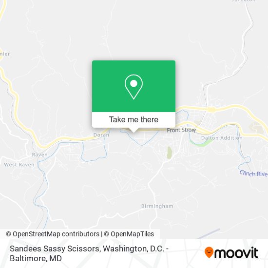 Sandees Sassy Scissors map