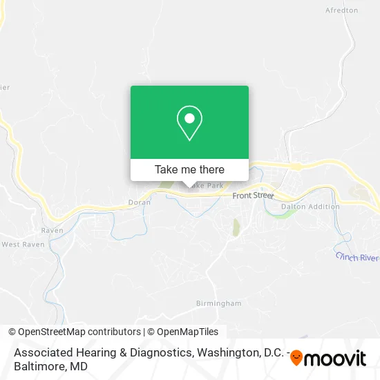 Associated Hearing & Diagnostics map