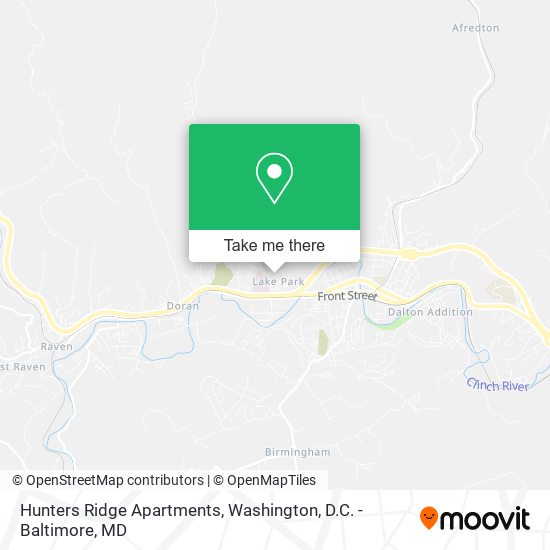 Mapa de Hunters Ridge Apartments