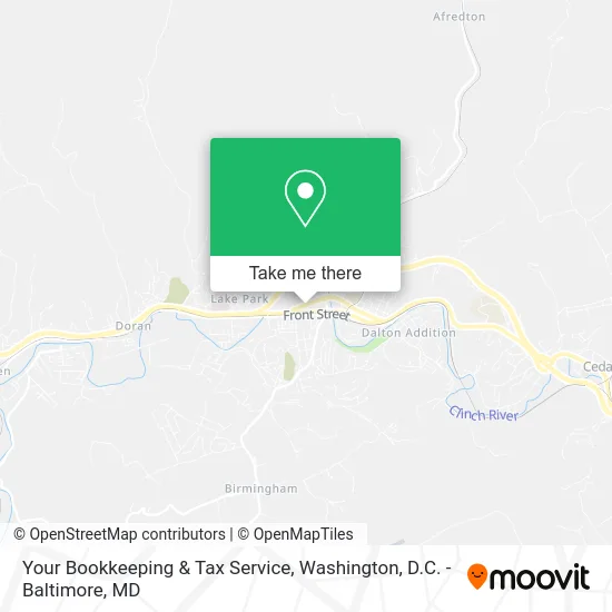 Your Bookkeeping & Tax Service map
