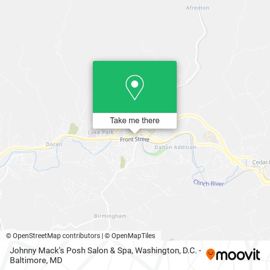 Johnny Mack's Posh Salon & Spa map