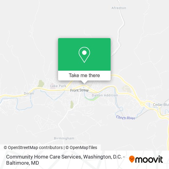 Community Home Care Services map