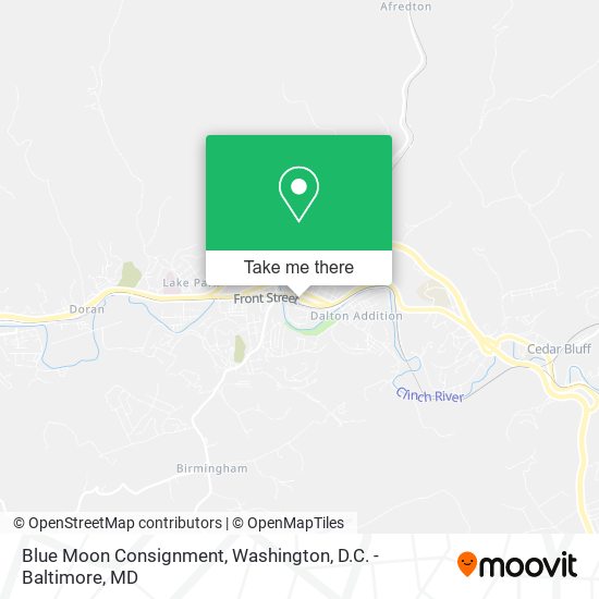 Blue Moon Consignment map