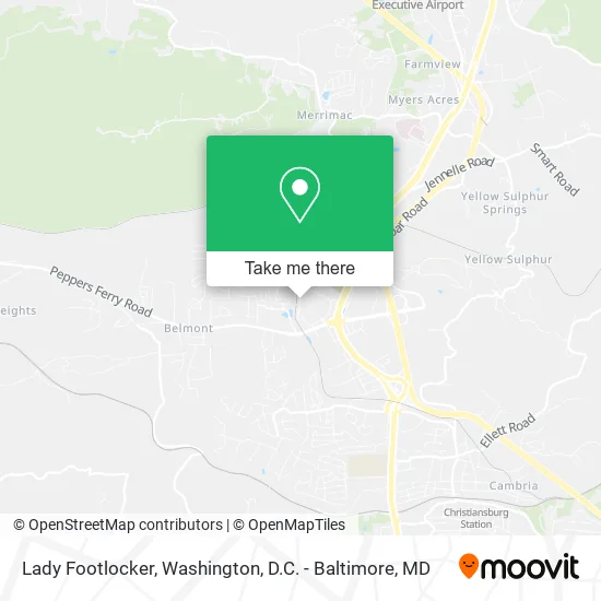 Lady Footlocker map
