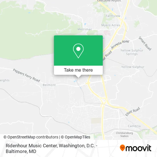 Ridenhour Music Center map