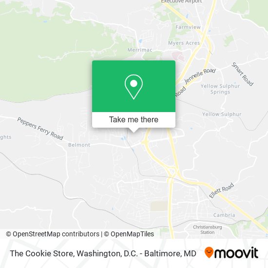 The Cookie Store map
