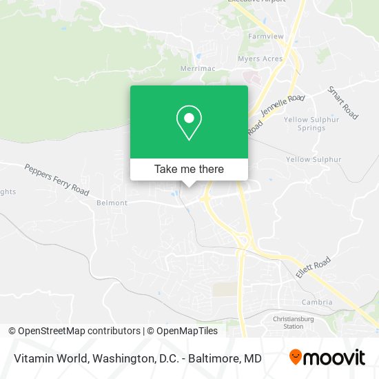 Vitamin World map