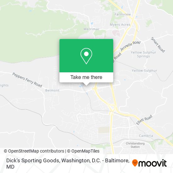 Mapa de Dick's Sporting Goods