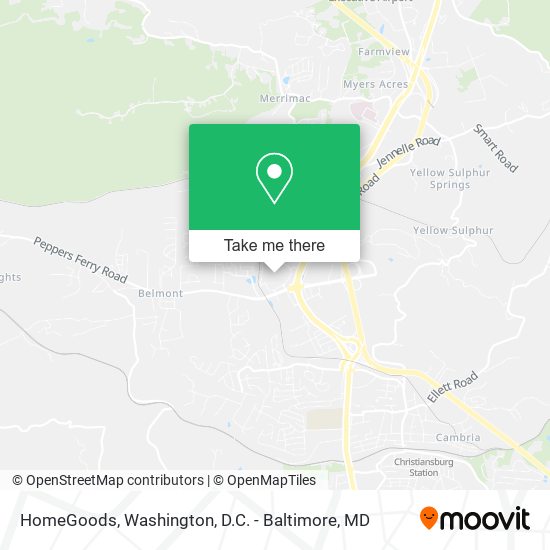 Mapa de HomeGoods