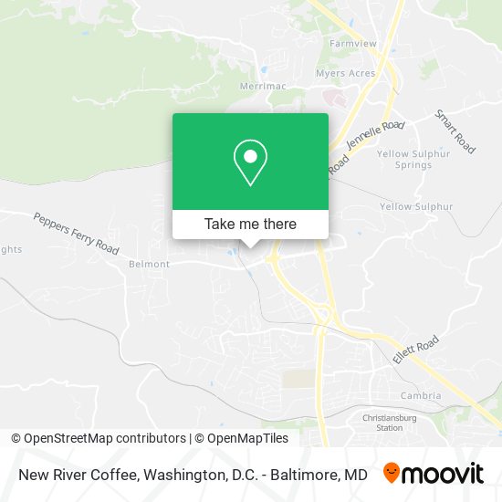 New River Coffee map