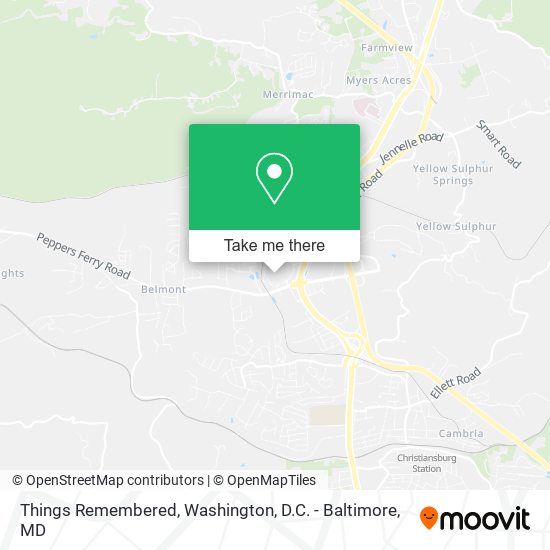 Things Remembered map