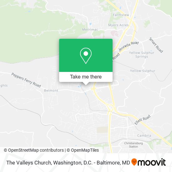 Mapa de The Valleys Church