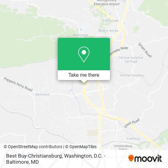 Best Buy-Christiansburg map