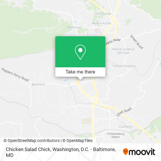 Mapa de Chicken Salad Chick